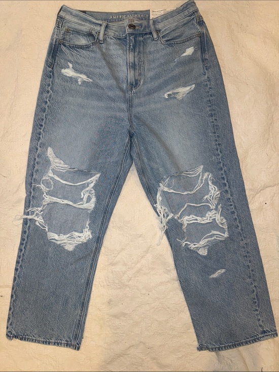 American Eagle Outfitters Denim - American Eagle Outfitters Light Blue Distressed Boyfriend Jeans